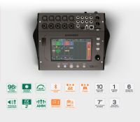 CQ-12T Digital Mixer with 7" Touchscreen and Bluetooth Connectivity